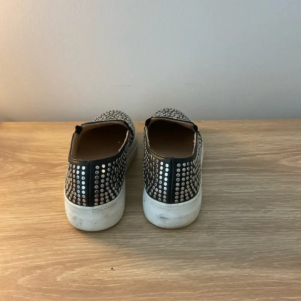 Vince Camuto‎ Kindra Studded Slip On Leather Shoes - Picture 3 of 10